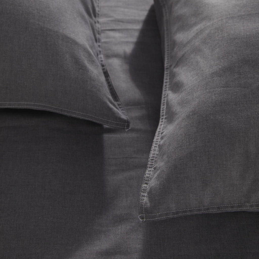 Charme - Juego de Cama Chambray Capucine - Gris
