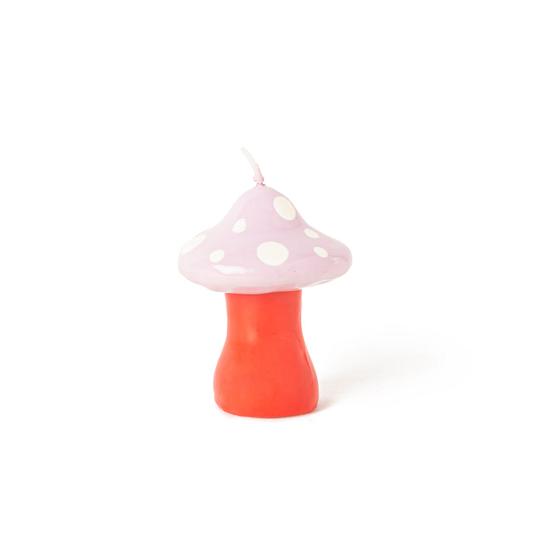 Petite Bougie Champignon Rose