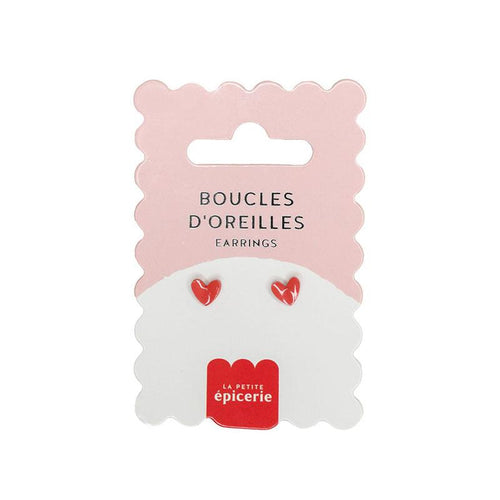 Heart Porcelain Earrings - La Petite Epicerie