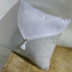 Charme - Chambray Capucine Cushion - Grey