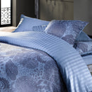 Arles - Housse De Couette + Taie(s) D'Oreiller Satin De Coton Arles Bleu