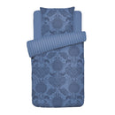 Arles - Housse De Couette + Taie(s) D'Oreiller Satin De Coton Arles Bleu