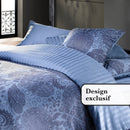 Arles - Housse De Couette + Taie(s) D'Oreiller Satin De Coton Arles Bleu