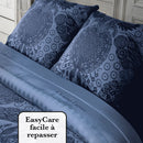 Arles - Housse De Couette + Taie(s) D'Oreiller Satin De Coton Arles Bleu