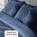 Arles - Housse De Couette + Taie(s) D'Oreiller Satin De Coton Arles Bleu
