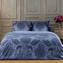 Arles - Housse De Couette + Taie(s) D'Oreiller Satin De Coton Arles Bleu