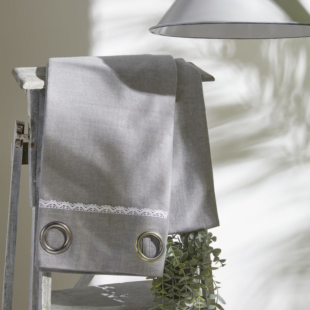 Charme - Rideaux Chambray Capucine - Gris