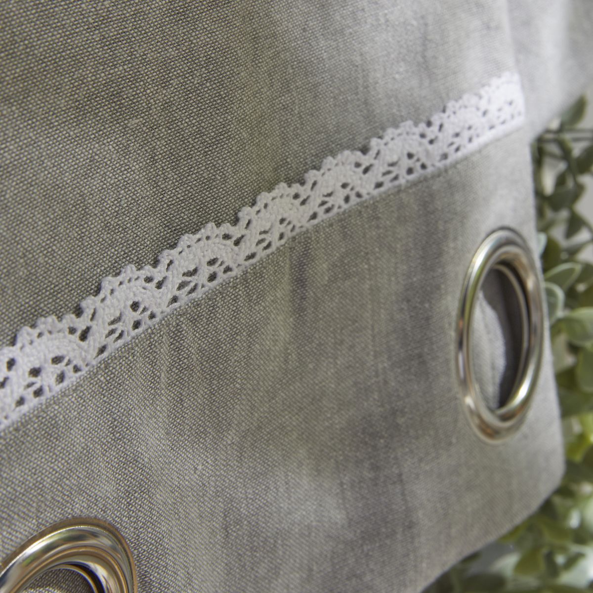 Charme - Rideaux Chambray Capucine - Gris