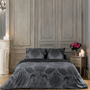 Arles - Housse De Couette + Taie(s) D'Oreiller Satin De Coton Arles Gris Foncé