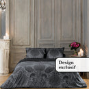 Arles - Housse De Couette + Taie(s) D'Oreiller Satin De Coton Arles Gris Foncé
