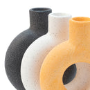 Porte-Bougie Ovale En Céramique Orange