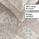 Arles - Ensemble De Draps Satin De Coton Arles Taupe