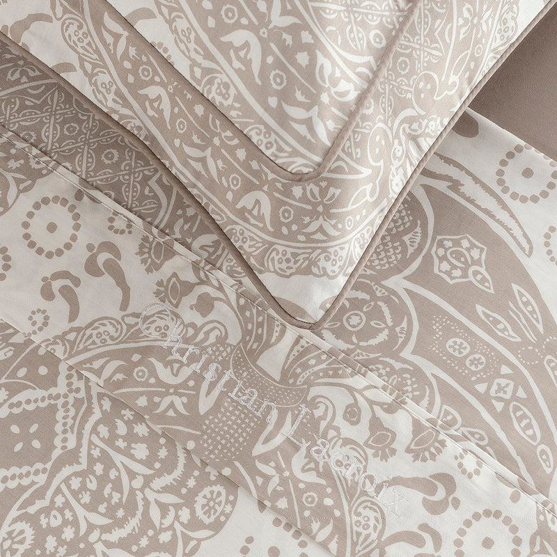 Arles - Ensemble De Draps Satin De Coton Arles Taupe