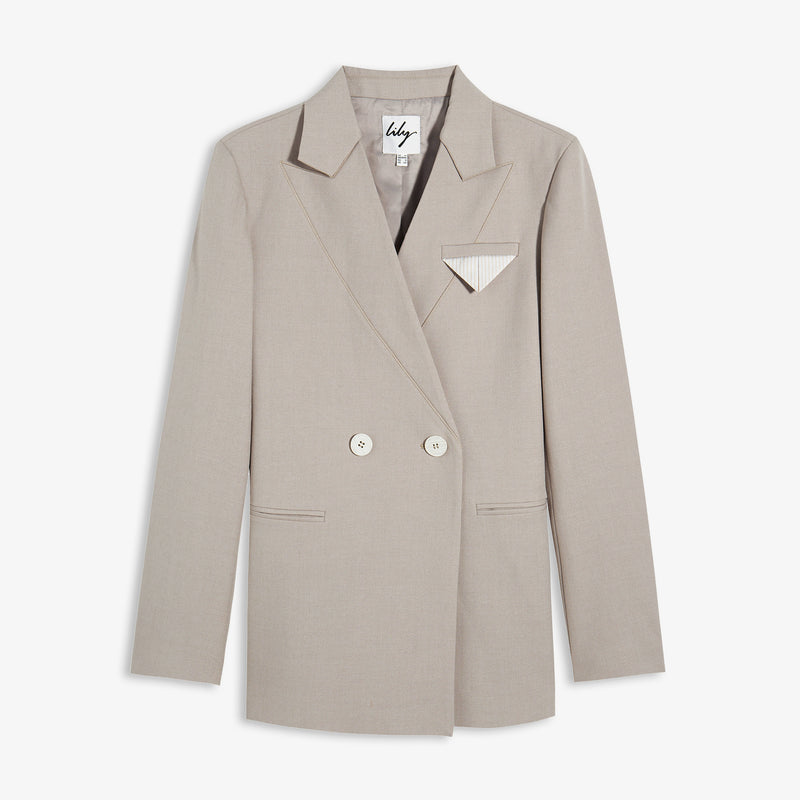 Lily - Blazer - Gris Kaki