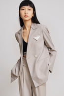 Lily - Blazer - Gris Kaki
