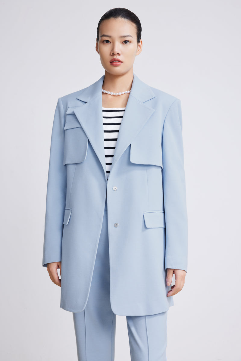 Lily - Blazer - Gris Bleu