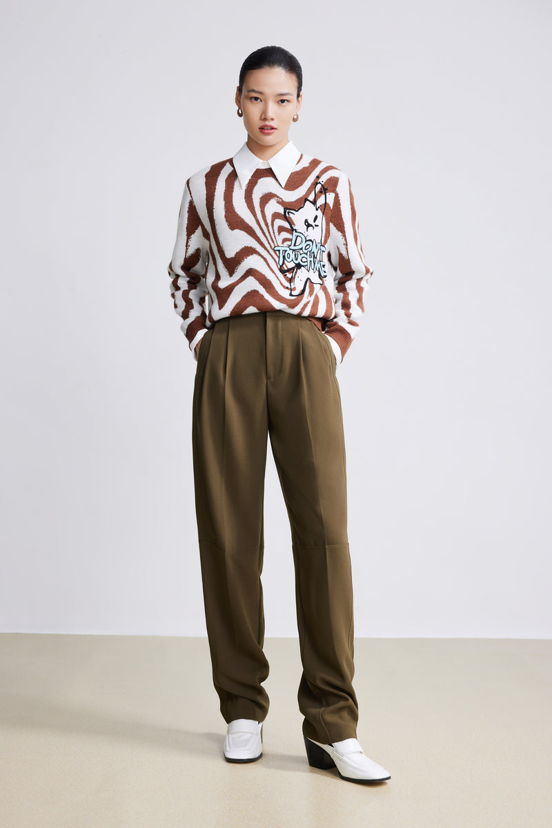 Lily - Pantalon - Marron Cacao