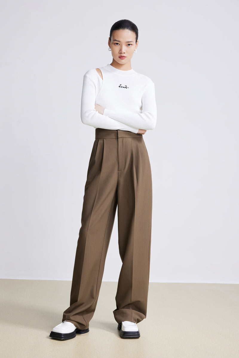 Lily - Pantalon - Marron Cacao