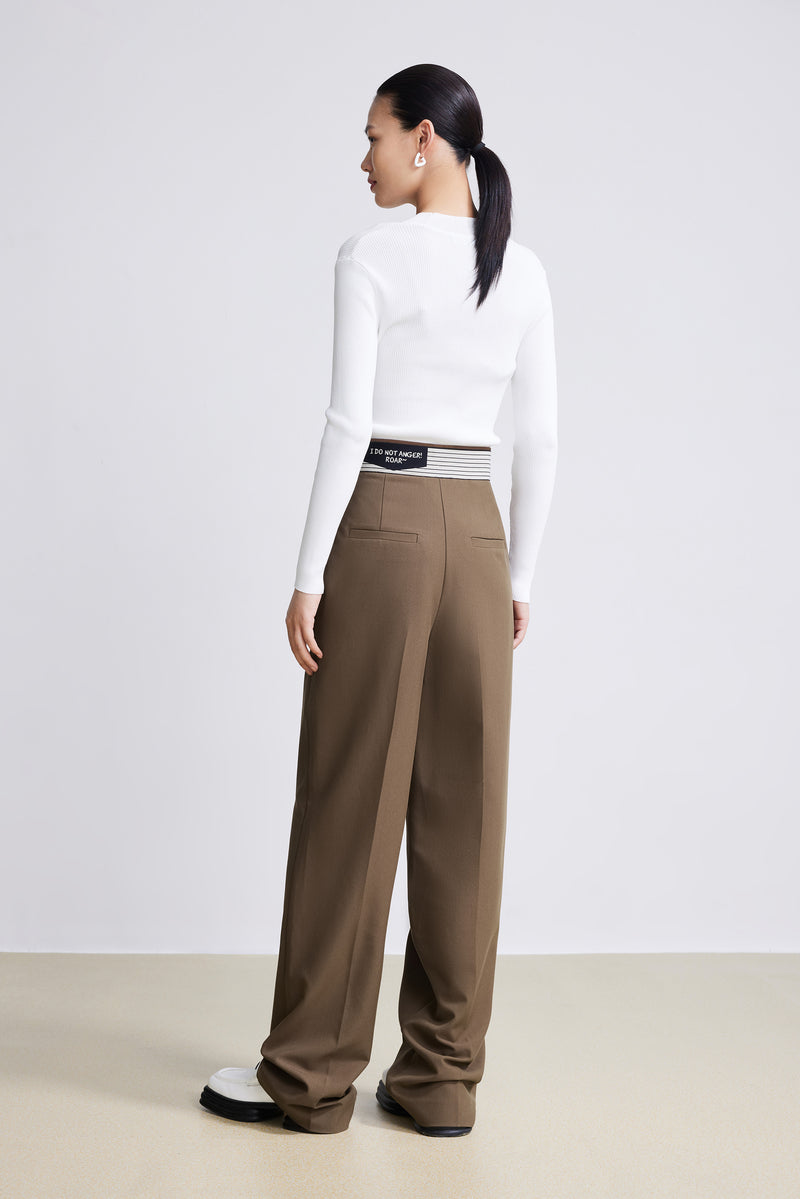 Lily - Pantalon - Marron Cacao