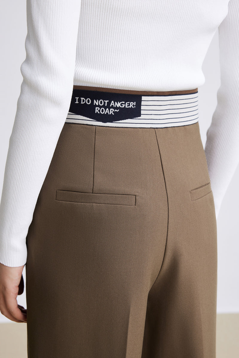 Lily - Pantalon - Marron Cacao