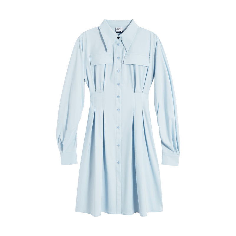 Lily - Robe - Gris Bleu