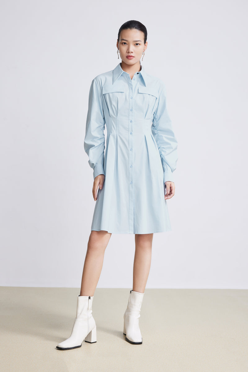 Lily - Robe - Gris Bleu