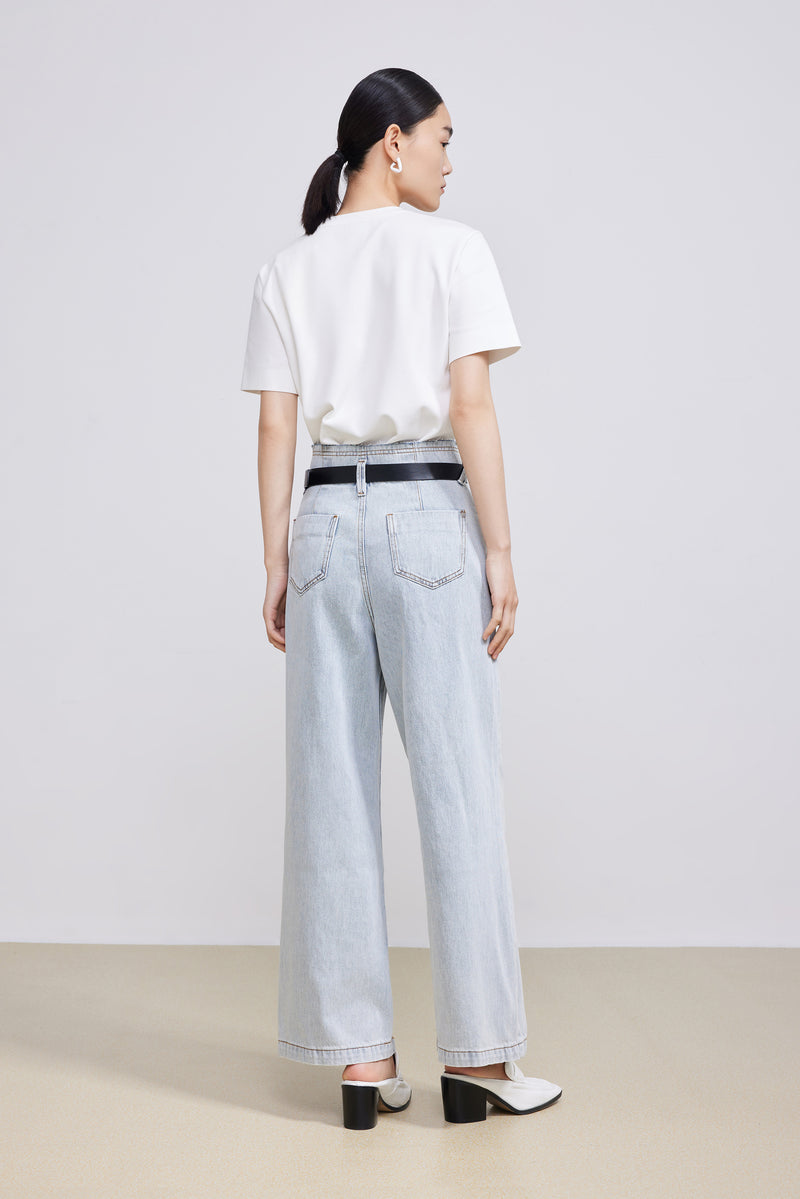 Lily - Pantalon - Gris Clair Bleu