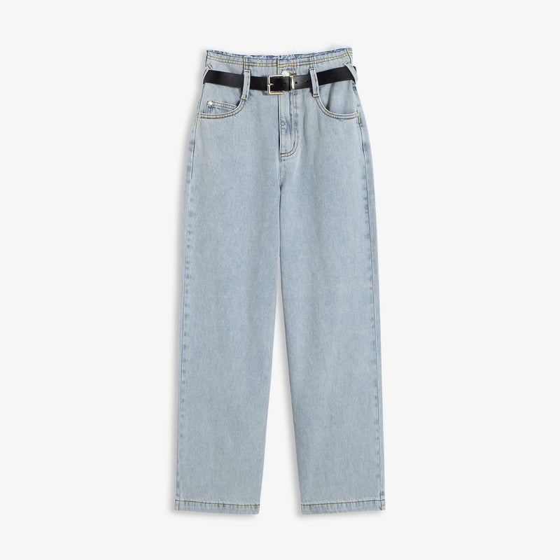 Lily - Pantalon - Gris Clair Bleu