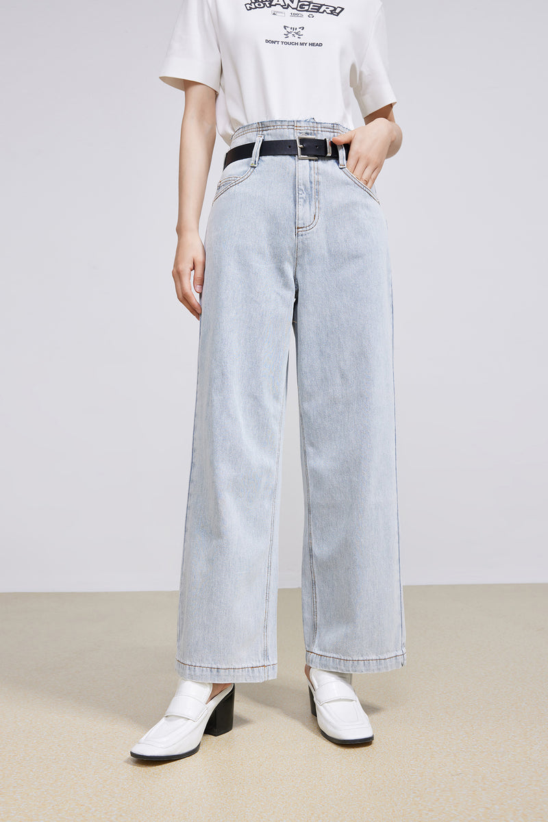 Lily - Pantalon - Gris Clair Bleu
