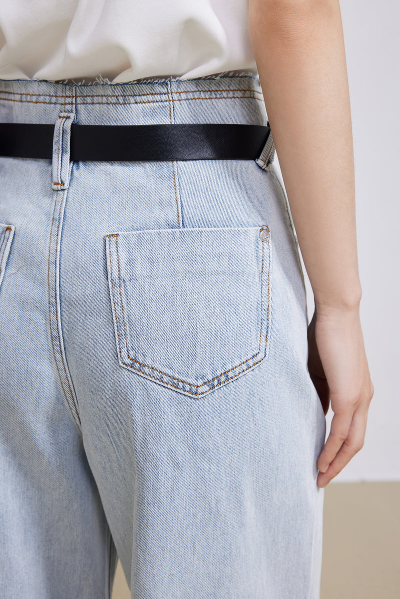 Lily - Pantalon - Gris Clair Bleu