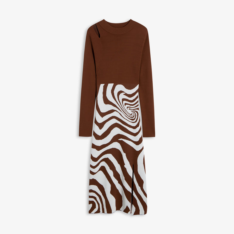 Lily - Robe - Marron Cacao