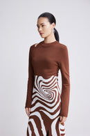 Lily - Robe - Marron Cacao