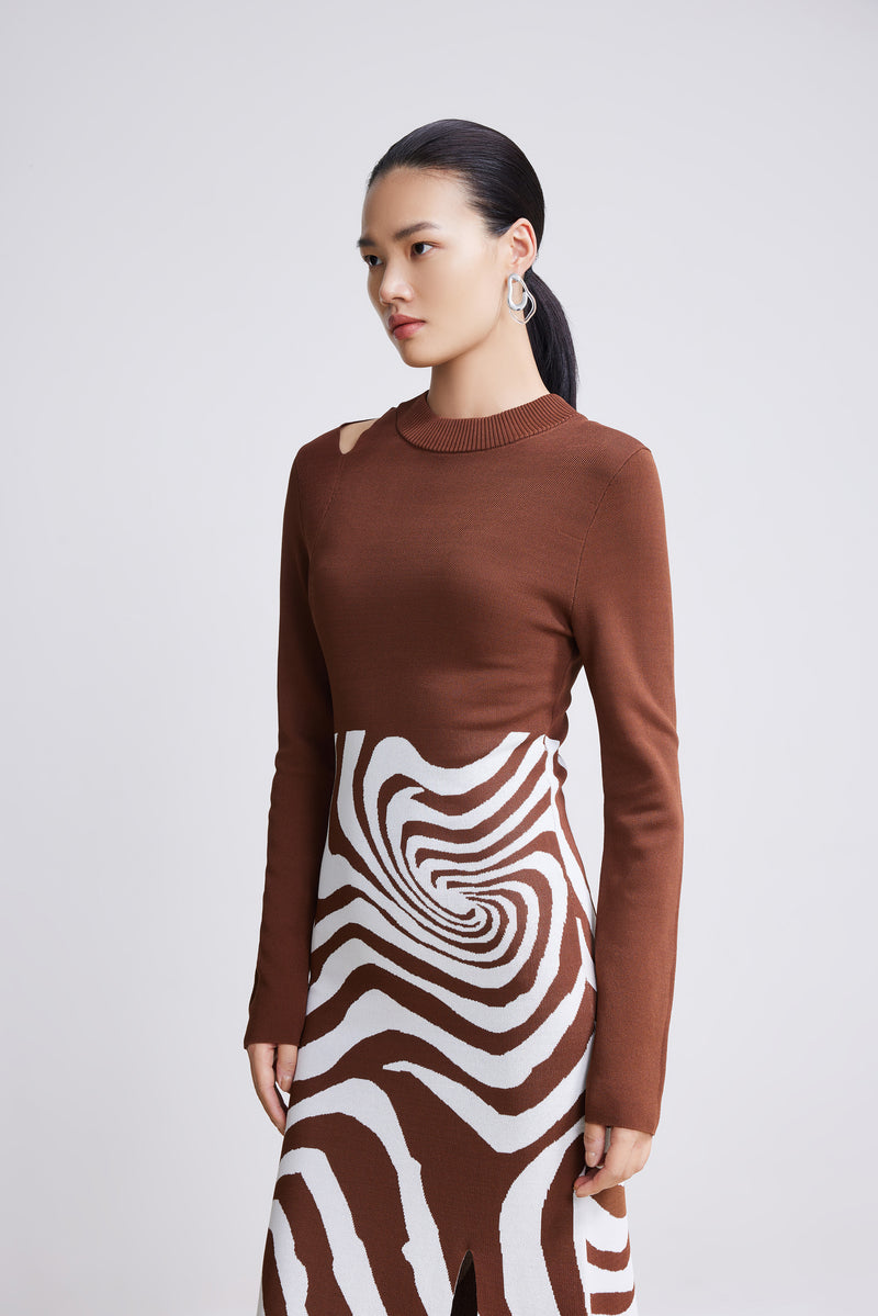 Lily - Robe - Marron Cacao