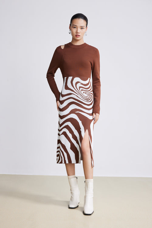 Lily - Robe - Marron Cacao