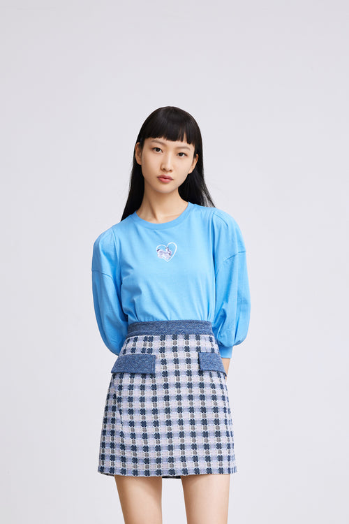 Lily - Haut - Bleu Cobalt