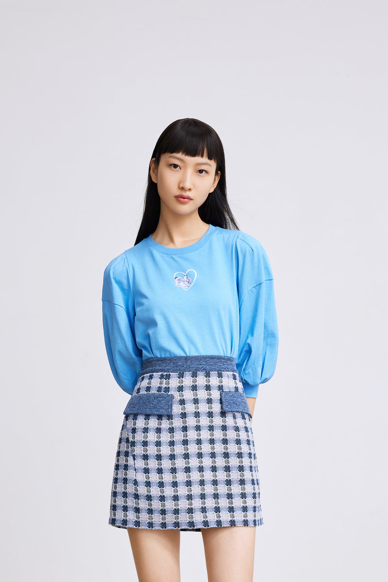 Lily - Haut - Bleu Cobalt