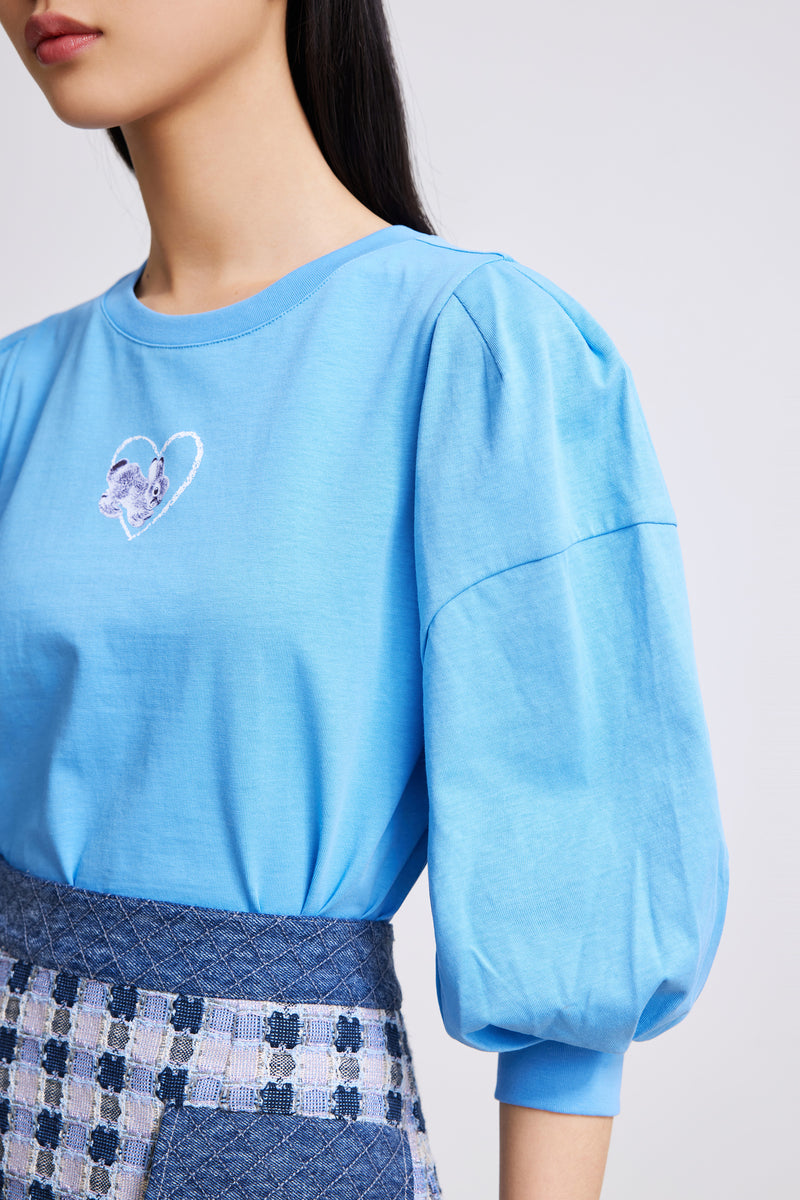 Lily - Haut - Bleu Cobalt