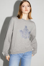 Le Sweatshirt Eddie Broderie Leo Black