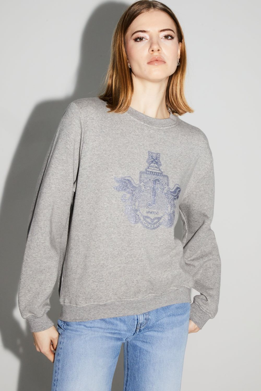 Le Sweatshirt Eddie Broderie Leo Black