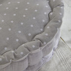 Charme - Cojín de Suelo Redondo Constance - Gris