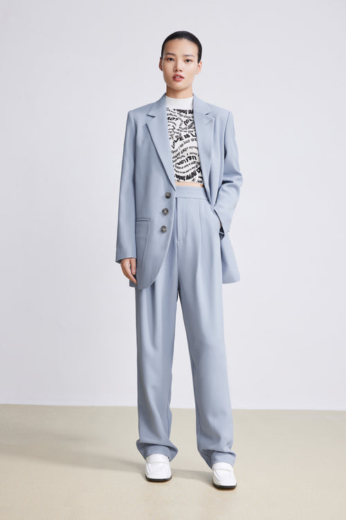 Lily - Pantalon - Bleu Ciel Violacé