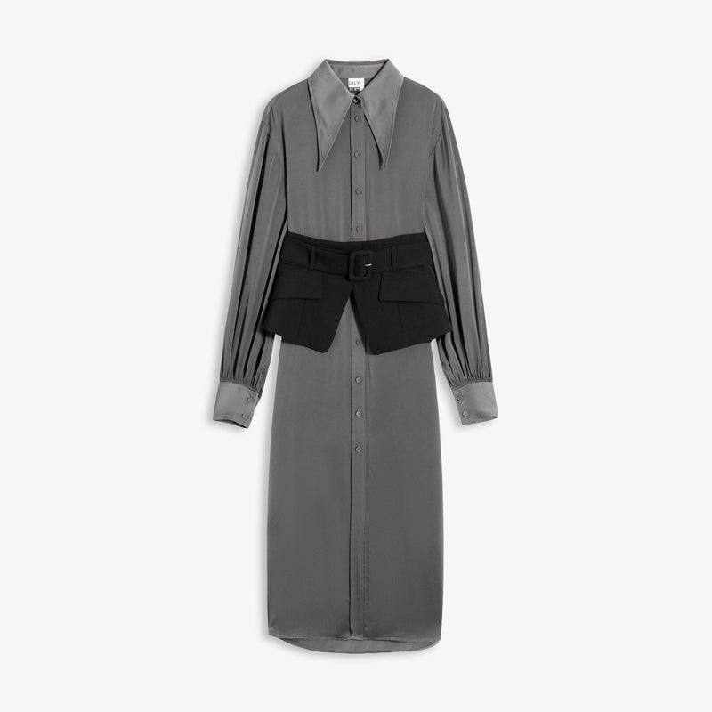 Lily - Robe - Gris Moyen