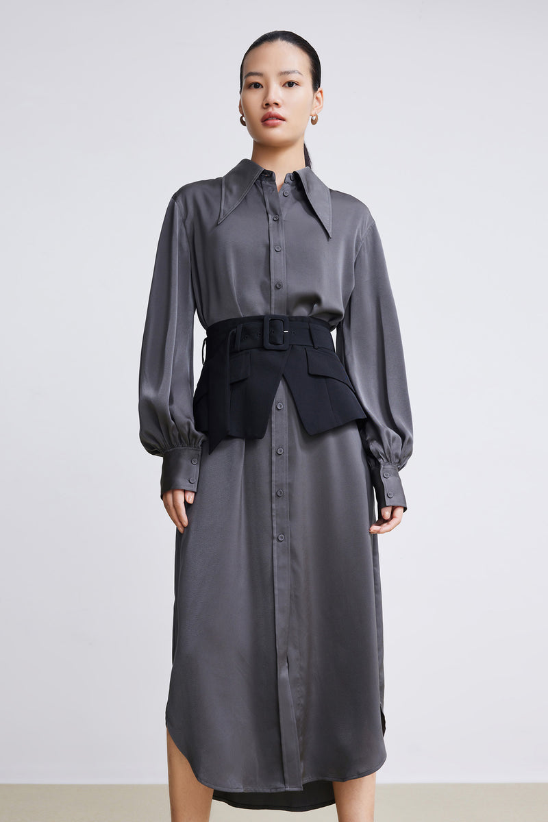 Lily - Robe - Gris Moyen