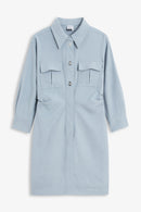 Lily - Robe - Gris Clair Bleu
