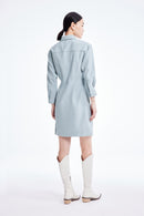 Lily - Robe - Gris Clair Bleu