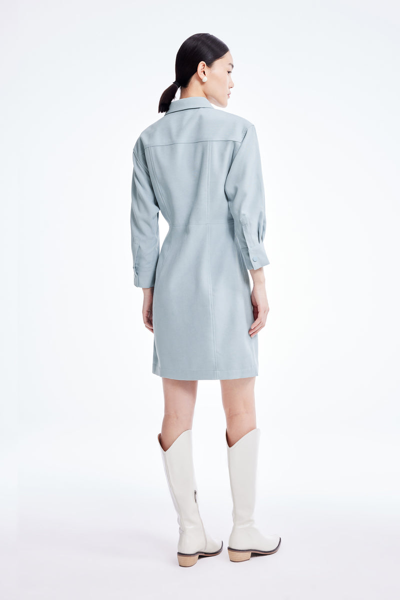 Lily - Robe - Gris Clair Bleu