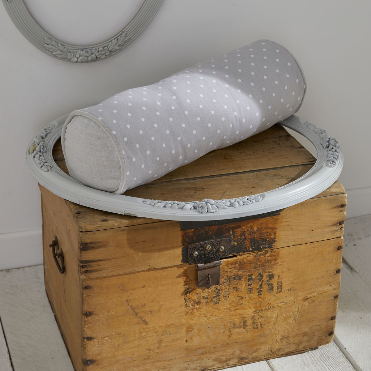 Charme - Coussin Polochon Constance - Gris