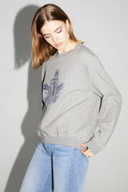 Le Sweatshirt Eddie Broderie Leo Black