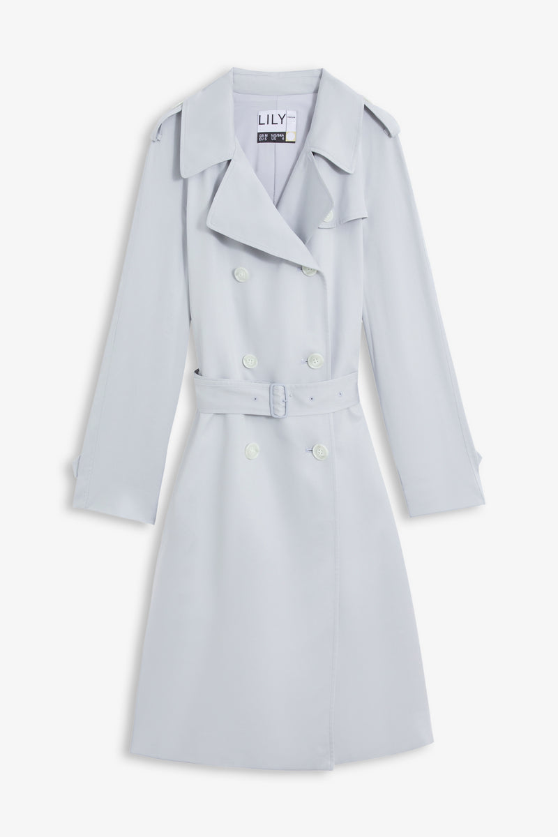 Lily - Manteau - Gris Clair Bleu