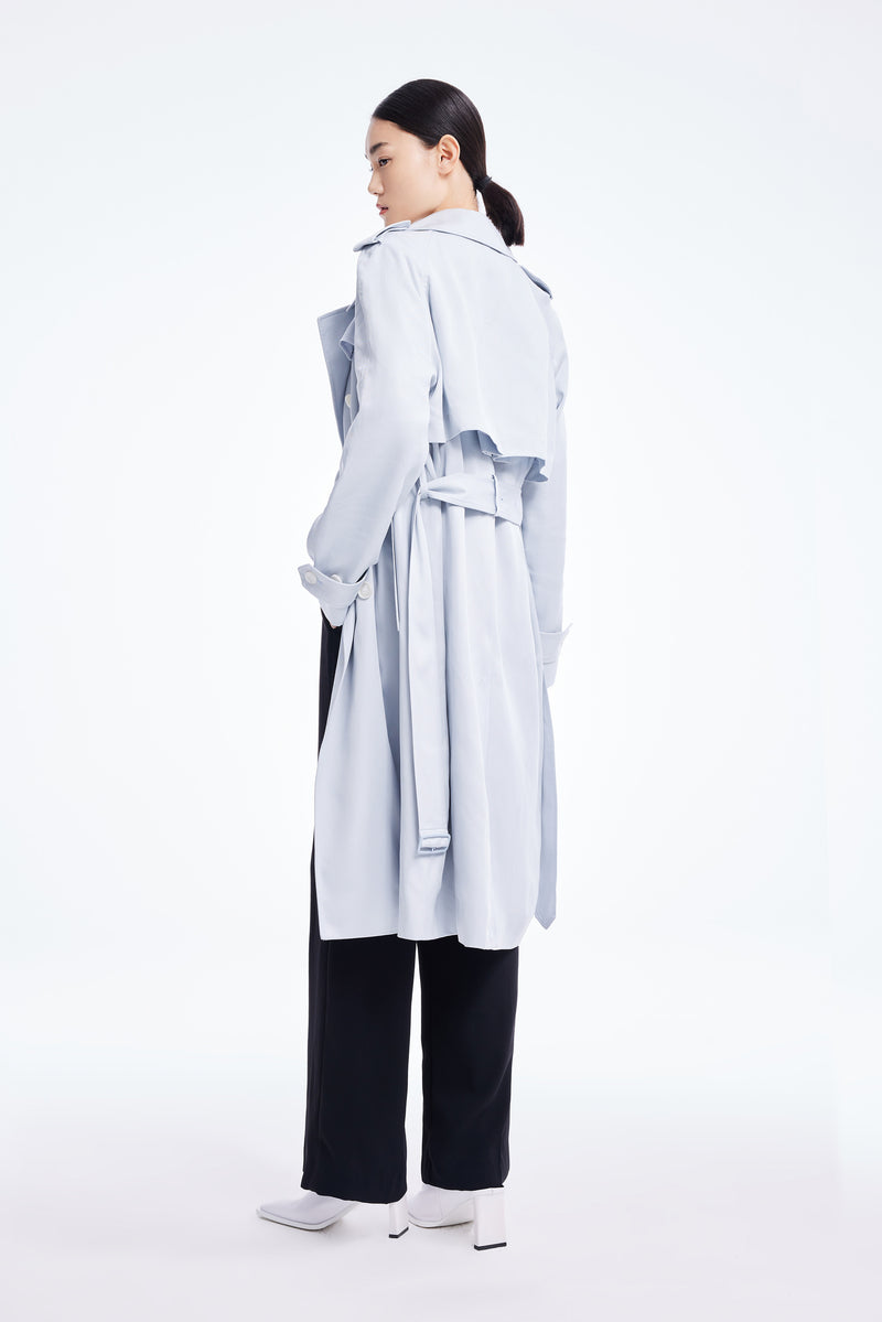 Lily - Manteau - Gris Clair Bleu